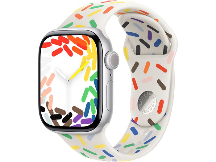 Watch Series 10 42 мм Silver (Серебристый) Алюминиевый корпус с Pride Edition Sport Band - S/M (130-180 мм) MWWW3-MUQ13 - фото 20062