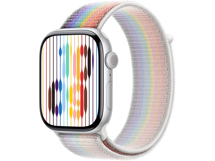 Watch Series 10 46 мм Silver (Серебристый) Алюминиевый корпус с Pride Edition Sport Loop MWX03-MU9R3 - фото 20344