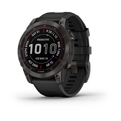 Fenix 7 Sapphire Solar титановый серый DLC с черным ремешком 010-02540-21 010-02540-21 - фото 24821