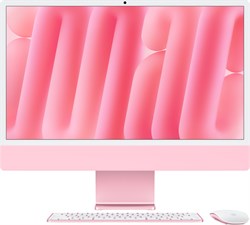 iMac 24 M4 (8/8) 16GB 256GB русская клавиатура (KB-RS) Pink (Розовый) MWUG3RU, Standard glass MWUG3RU - фото 25834