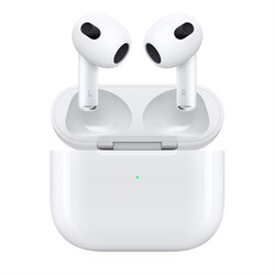 Беспроводные наушники AirPods 3 (2021), Цвет: Белый MME73RU - фото 52804