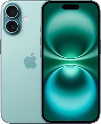 iPhone 16 128 ГБ, Бирюзовый (Teal), nano Sim + eSim MYDV3J - фото 69437