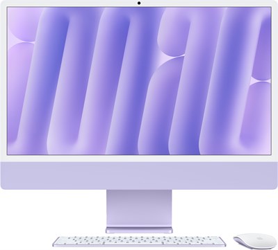 iMac 24 2024, M4 (10c CPU, 10с GPU), RAM 16 ГБ, SSD 512 ГБ, английская раcкладка (KB-US), Purple (Фиолетовый), Z1E7, Standard glass 1001051 - фото 70564