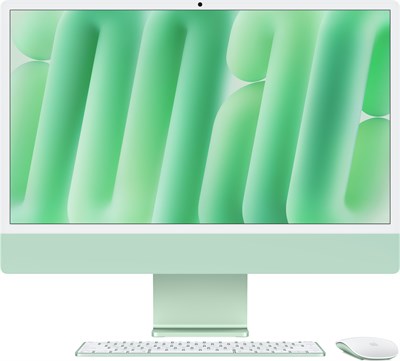 iMac 24 2024, M4 (10c CPU, 10с GPU), RAM 16 ГБ, SSD 256 ГБ, английская раcкладка (KB-US), Green (Зелёный), MWUE3, Z1E4, Standard glass 1001048 - фото 70864