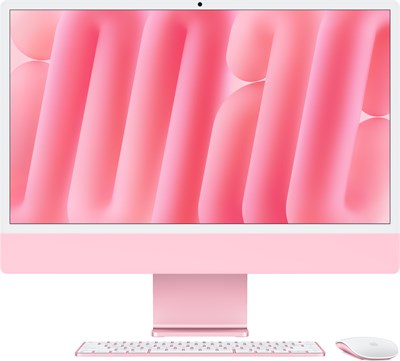 iMac 24 2024, M4 (8c CPU, 8c GPU), RAM 24 ГБ, SSD 1 ТБ (1024 ГБ), английская раcкладка (KB-US), Pink (Розовый), Z1E6, Standard glass 1001038 - фото 71569