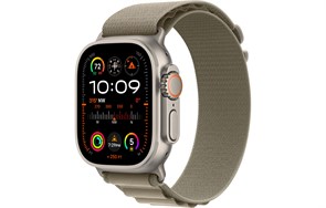 Watch Ultra 2 49 мм корпус из титана цвет ремешка Olive Alpine Loop размер L (165-210 мм) MRF03LL