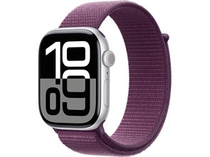 Watch Series 10 42 мм Silver (Серебристый) Алюминиевый корпус с Plum Sport Loop MWWW3-MXKY3