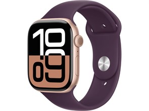 Watch Series 10 42 мм Rose Gold (Розовое золото) Алюминиевый корпус с Plum Sport Band - M/L (150-200 мм) MWWY3-MXLD3