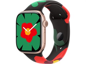 Watch Series 10 42 мм Rose Gold (Розовое золото) Алюминиевый корпус с Black Unity Sport Band - Unity Bloom - S/M (130-180 мм) MWWY3-MYGU3