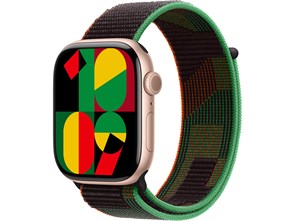 Watch Series 10 42 мм Rose Gold (Розовое золото) Алюминиевый корпус с Black Unity Sport Loop MWWY3-MUJT3