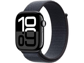 Watch Series 10 42 мм Jet Black (Глянцевый чёрный) Алюминиевый корпус с Ink Sport Loop MWWX3-MXKW3-MWWG3