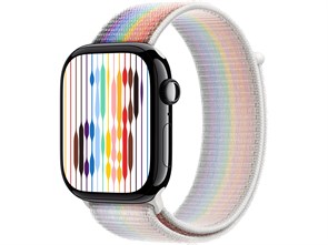 Watch Series 10 42 мм Jet Black (Глянцевый чёрный) Алюминиевый корпус с Pride Edition Sport Loop MWWX3-MU9P3