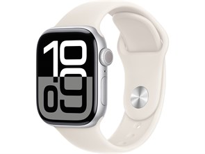 Watch Series 10 46 мм Silver (Серебристый) Алюминиевый корпус с Starlight Sport Band - M/L (160-210 мм) MWX03-MXM73
