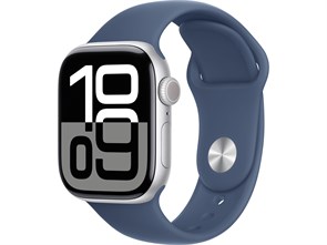 Watch Series 10 46 мм Silver (Серебристый) Алюминиевый корпус с Denim Sport Band - S/M (140-190 мм) MWX03-MXLV3-MWWL3