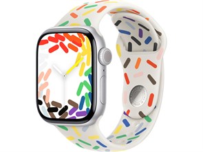 Watch Series 10 46 мм Silver (Серебристый) Алюминиевый корпус с Pride Edition Sport Band - M/L (160-210 мм) MWX03-MUQ43