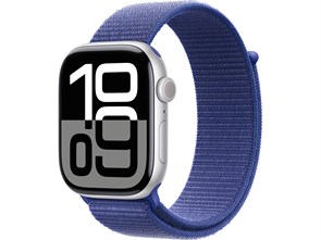 Watch Series 10 46 мм Silver (Серебристый) Алюминиевый корпус с Ultramarine Sport Loop MWX03-MXL73