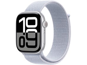 Watch Series 10 46 мм Silver (Серебристый) Алюминиевый корпус с Blue Cloud Sport Loop MWX03-MXL53-MWWN3