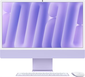 iMac 24 M4 (8/8) 16GB 1TB русская клавиатура (KB-RS) Purple (Фиолетовый) Custom, Standard glass 1001212