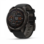 Fenix 8 - 47 мм Solar Sapphire титановый угольно-серый DLC с черным ремешком 010-02906-11 010-02906-11