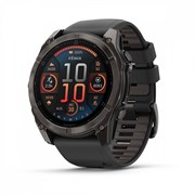 Fenix 8 - 51 мм Amoled Sapphire угольно-серый DLC пепельно-черный силиконовый ремешок 010-02905-21 010-02905-21