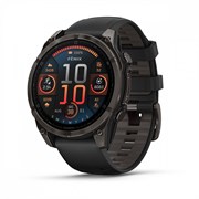 Fenix 8 - 47 мм Amoled Sapphire угольно-черный DLC пепельно-черный силиконовый ремешок 010-02904-21 010-02904-21