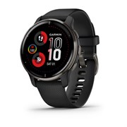 Venu 2 Plus черные с серым безелем и силиконовым ремешком 010-02496-11 010-02496-11
