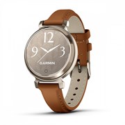 Lily 2 Classic с безелем цвета кремовое золото коричневый кожаный ремешок 010-02839-02 010-02839-02