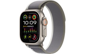 Watch Ultra 2, 49 мм, корпус из титана, цвет ремешка Green/Gray, Trail Loop, размер M/L 145-220мм MRF43LL