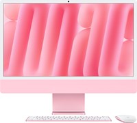 iMac 24 2024, M4 (10c CPU, 10с GPU), RAM 16 ГБ, SSD 256 ГБ, английская раcкладка (KB-US), Pink (Розовый), MWUG3, Z1E6, Standard glass 1001045