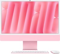 iMac 24 2024, M4 (8c CPU, 8c GPU), RAM 16 ГБ, SSD 256 ГБ, английская раcкладка (KB-US), Pink (Розовый), MWUG3, Z1E6, Standard glass 1001003