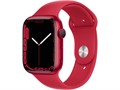 Watch Series 7 45 мм корпус из алюминия в цвете (ProDUCT)RED (Красный) Спортивный ремешок MKN93** MKN93LL - фото 12703