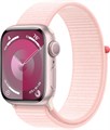 Watch Series 9 45 мм корпус из алюминия в цвете Pink (Розовый) нейлоновый ремешок в цвете Light Pink (Нежно-Розовый) MR9J3 - фото 16853